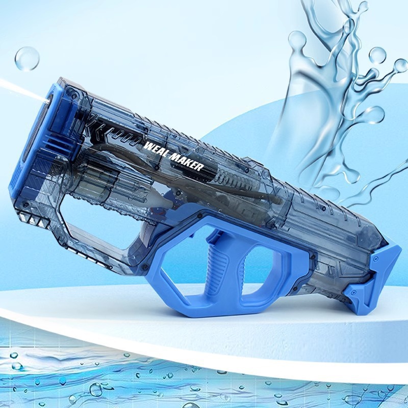 Pistola de agua eléctrica de pulso transfronterizo de alta capacidad de alta presión de agua de agua automática de absorción de agua para niños, niñas y niños pistola de juguete de agua
