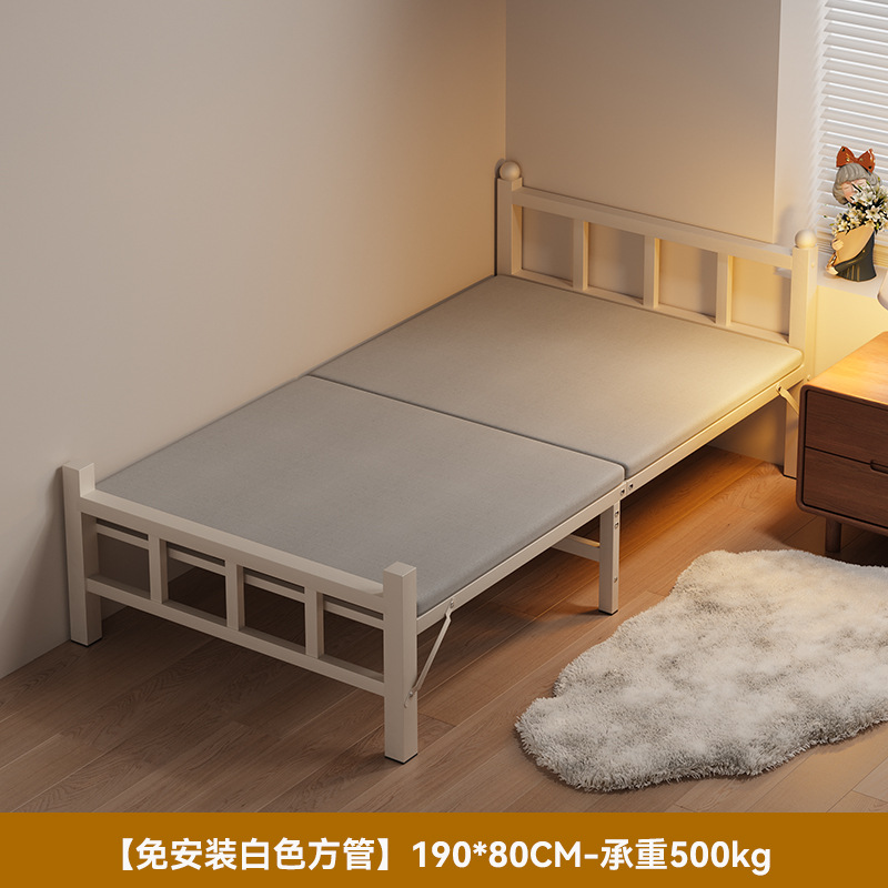 Sábanas plegables 1m2 cama simple doméstica de alquiler de adultos dormitorio de oficina marcha siesta cama de hierro