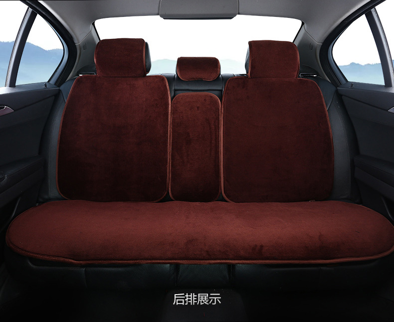 New car seat cushion winter plush short plush fully surrounded winter plush cushion seat cover imitation wool cashmere seat cushion