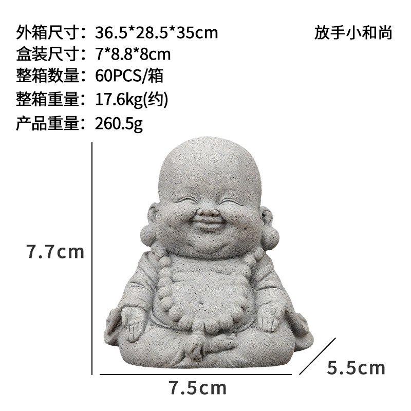 Estatua de Buda paisaje decoración té mascota estatua de Buda paisaje bonsai sumergido joyería