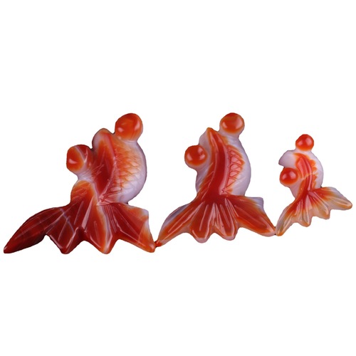 Multicolor Agate Red Goldfish Handmade Pendant Ice-Clear Carnelian Yearly Surplus Pendant Jade Jewelry Hanging Decor