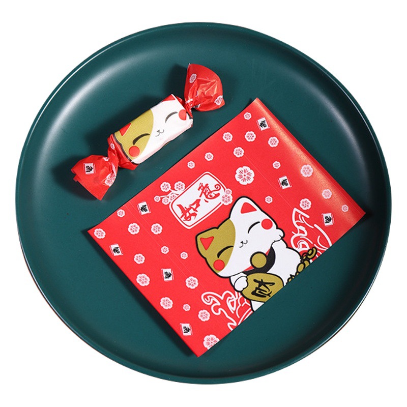 Papel de embalaje de papel de turrón embalaje de papel de caramelo embalaje de papel de turrón papel de caramelo de arroz glutinoso 100 piezas