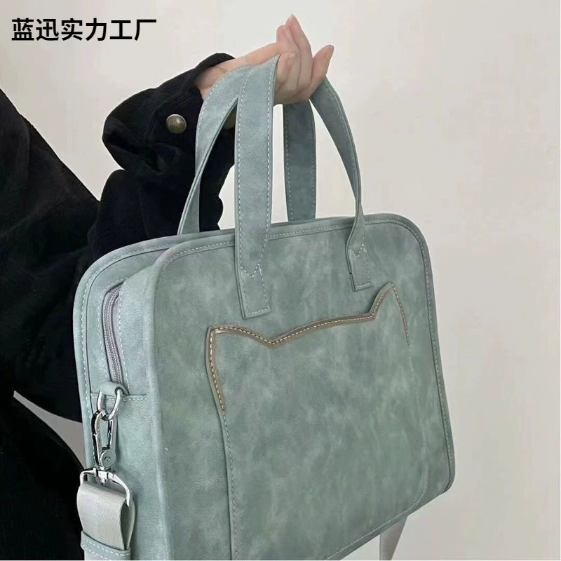 Сумка-плечо для ноутбука, совместимая с Huawei, Apple, Asus, Lenovo, однолямочная, 14", деловая версия