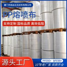 定制熔喷无纺布32流量99+盐性白色电驻极水驻极过滤布滤材熔喷布