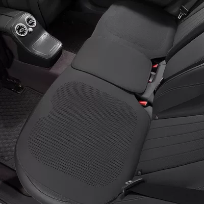 Three-Piece Set, Single-Piece Seat Cushion, Non-Slip: Universal seat cover - nappa-leather-noble-black-rear-seat-cushion-1-piece-5250