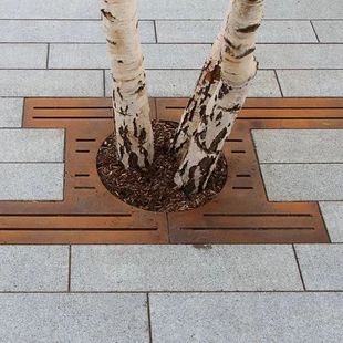 Outdoor Special-Shaped Iron Tree Protection Plate Street Square Tree Pool Grate Garden Community Courtyard Landscape Tree Pool Edge Manufacturer