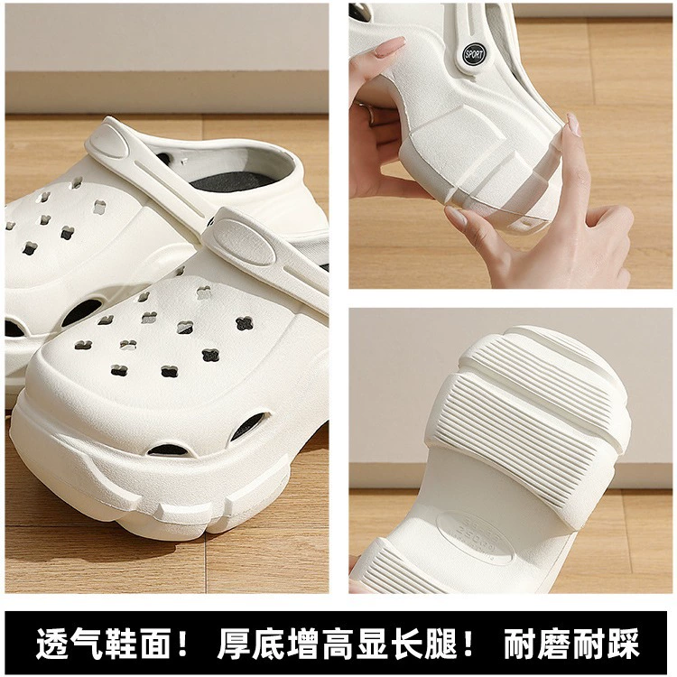 Slippers Platform Sandals, 8 cm Thick Sole, Summer Beach Clogs, Sizes 34–41