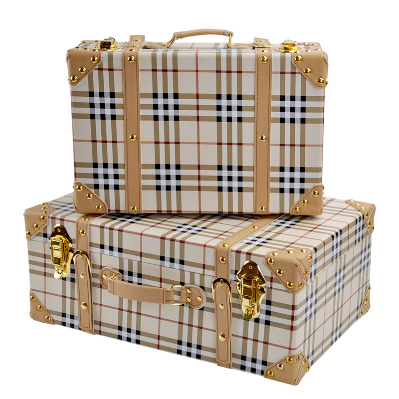 European-Style Big-Name Storage Box Storage Box Model Room Ornaments Cloakroom Display Box Suitcase Photography Shooting Box