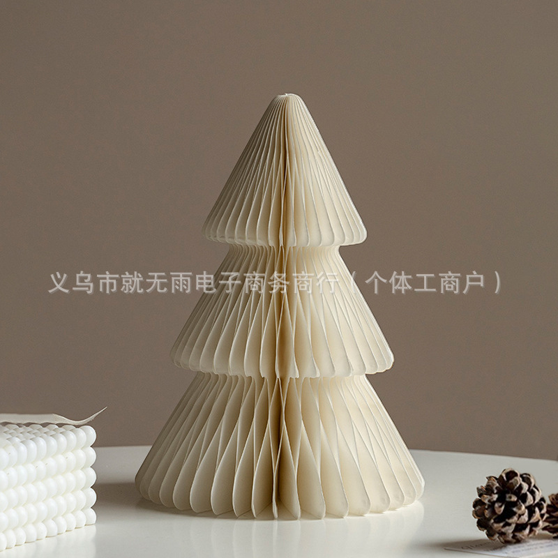 圣诞节装饰圣诞树摆件迷你圣诞树2025新款圣诞折纸装饰场景小道具|undefined
