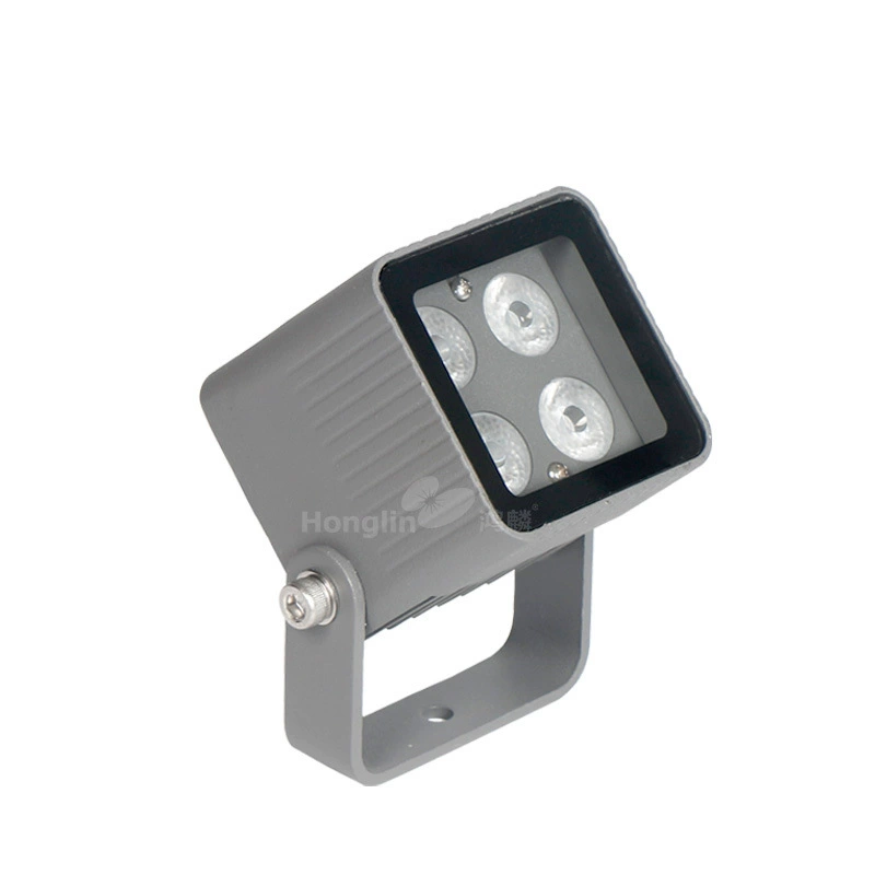 Квадратный LED-прожектор, настенный садовый светильник для столба, 9W, 2W