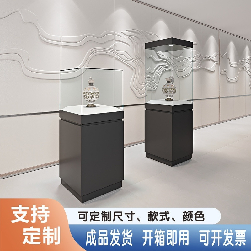 博物馆展柜瓷器木质展示柜独立珠宝首饰玻璃柜台产品展览柜台