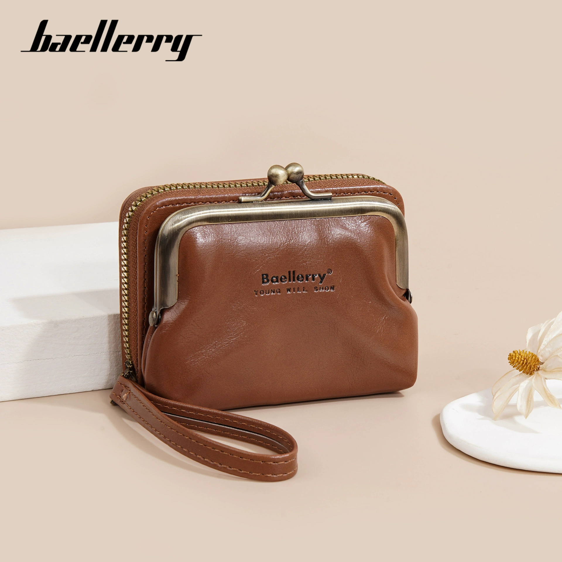 Baellerry Новая коллекция: Стильный маленький кошелек и держатель карт для плеча для повседневного использования