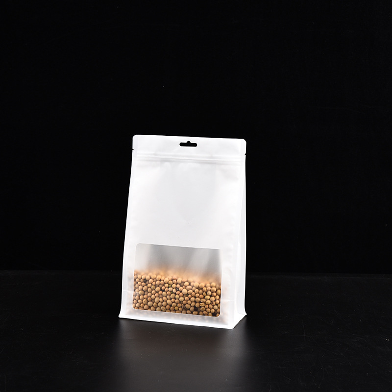 厂家批发开窗食品包装袋坚果自封袋茶叶封口袋食品自立袋印刷logo