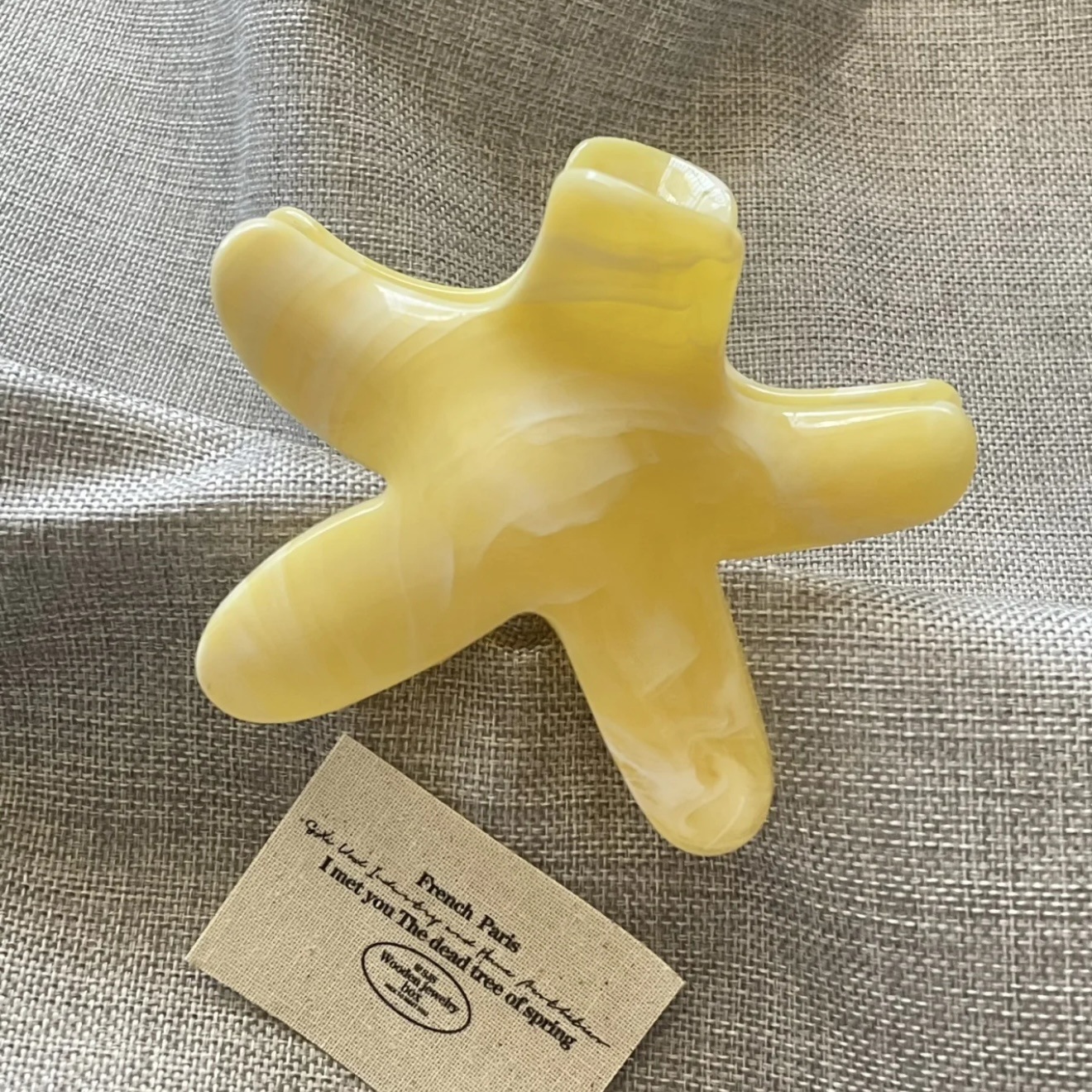 Smudged yellow starfish