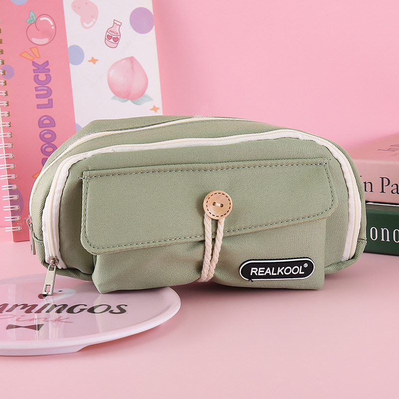 Bolsa de lápiz japonesa de gran capacidad bolsas de lápiz de alta calidad caja de papelería estudiantes bolsas de papelería multifuncionales fábrica al por mayor