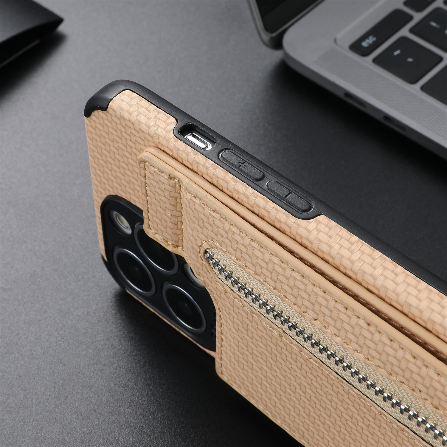 iPhone Applicable Brands Business Solid Color Tpu Pu Leather    Phone Cases