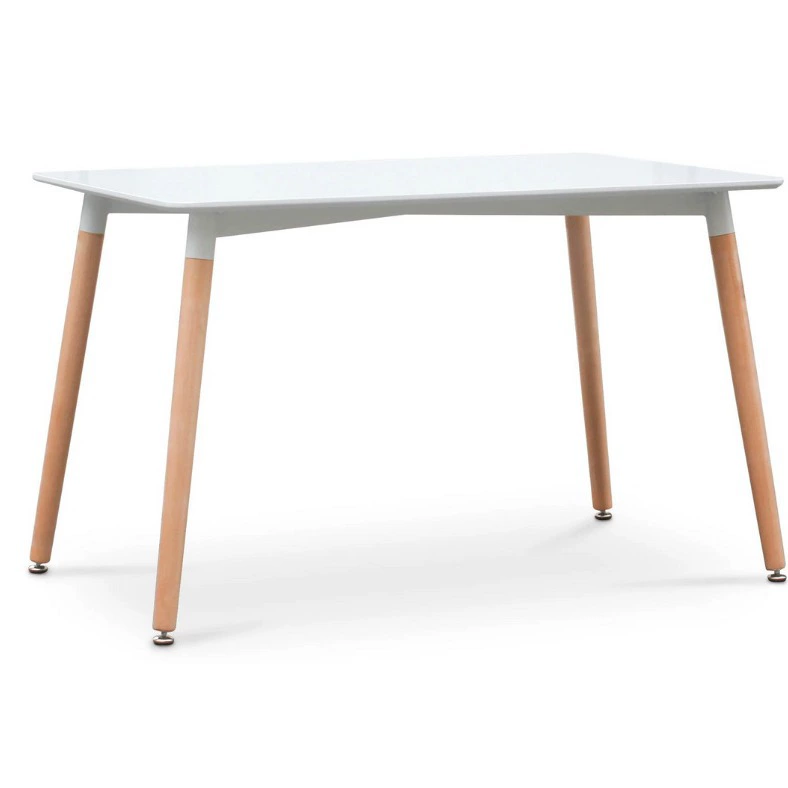 Обеденный стол прямоугольный деревянный кухонный стол с регулируемыми ножками