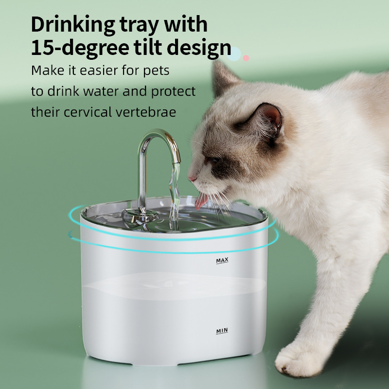 Explosión transfronteriza mascota inteligente dispensador de agua de circulación automática de agua viva gato y perro nuevo alimentador de agua para gatos image 3
