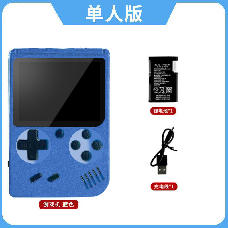 Nueva consola de juegos portátil con mango retro para niños clásico nostálgico ruso doble pantalla grande recargable