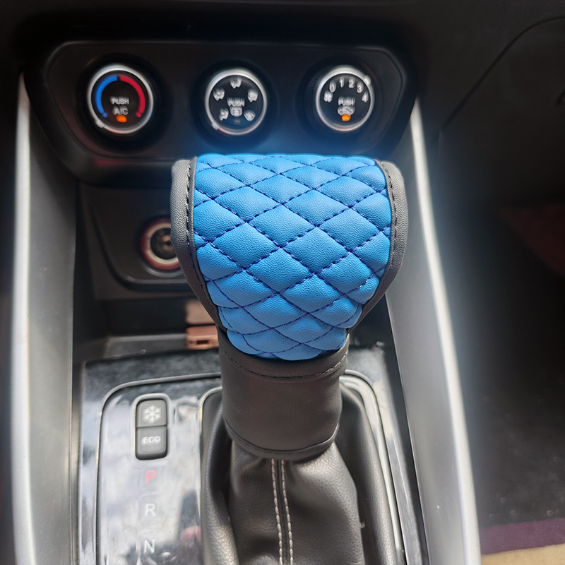Car Shoulder Pad Set 5-Piece Set Universal Car Gear Shift Cover Handbrake Cover Shoulder Pad Cover Steering Wheel Cover Cross-Border