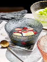 北欧风格玻璃水果盘创意现代水晶水果盆客厅茶几家用个性时尚果篮