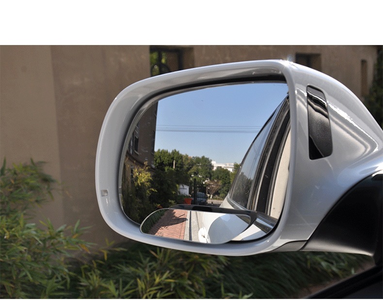 New Product Extended High-Definition Frameless Blind Spot Mirror Car Small Round Mirror Long Arc Reversing Auxiliary Mirror Dm-076