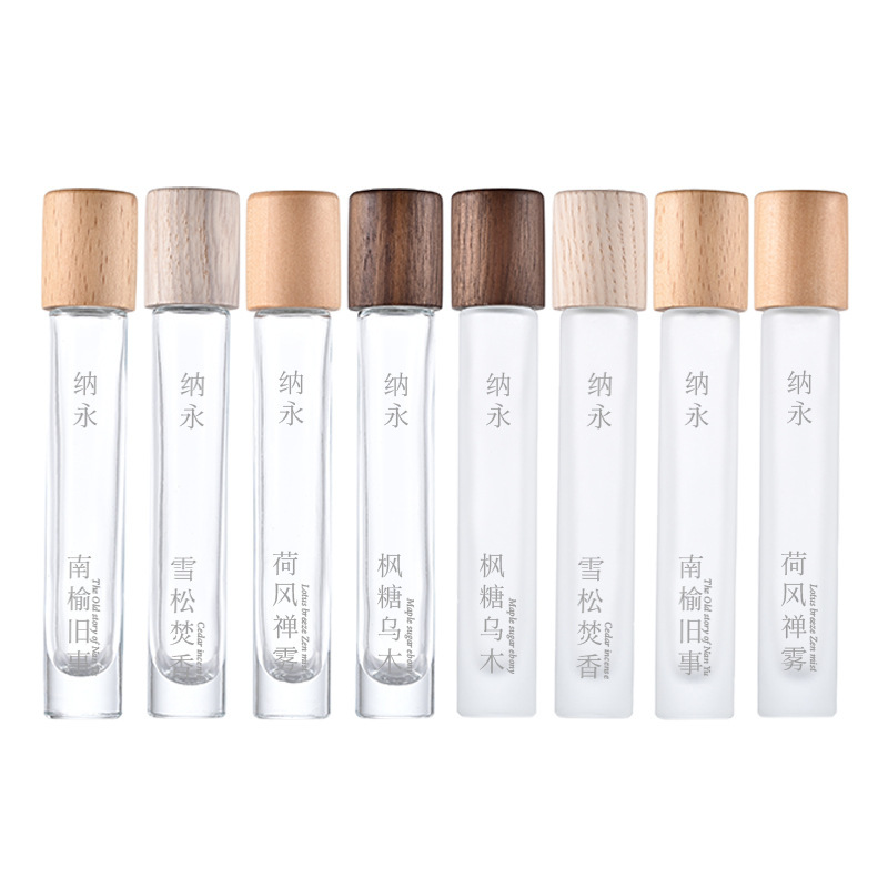 现货8ml木盖滚珠瓶 胡桃木钢珠走珠瓶精油瓶化妆品包材香水分装瓶|undefined