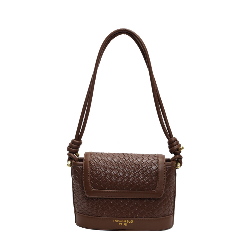 Nicho Zhong color de contraste universal bolso pequeño cuadrado para mujeres 2025 nuevo estilo universal simple hombro brazalete empalme textura bolso de mujer