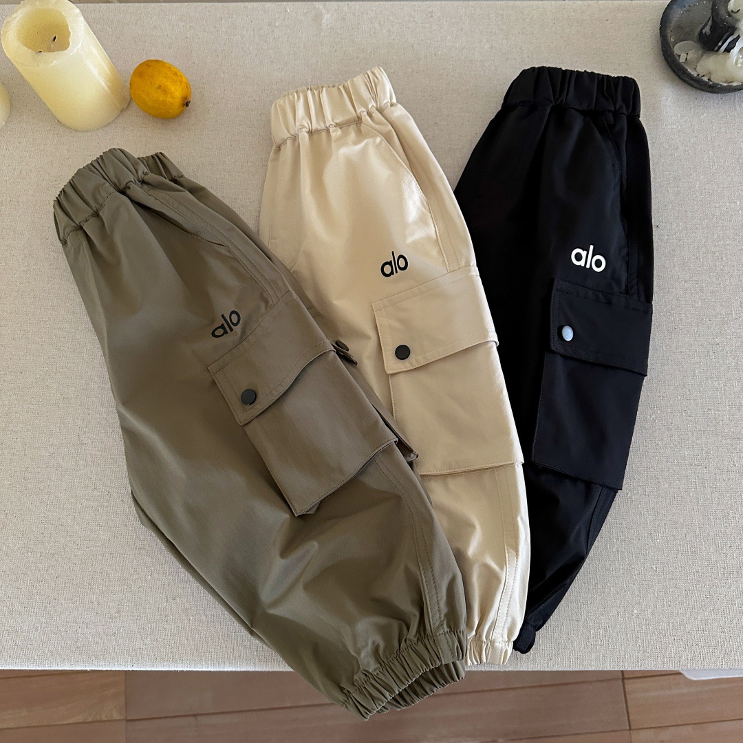 霖霖妈儿童工装裤2025秋季日系潮牌口袋工装裤宝宝中小童长裤批发