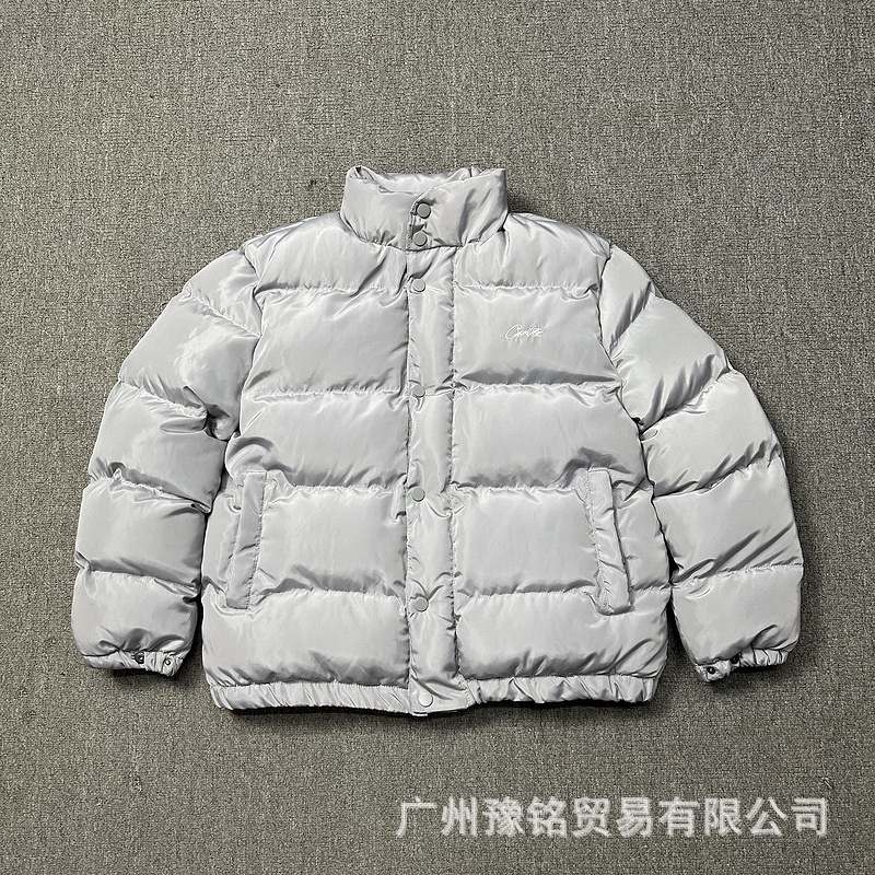 跨境实拍秋冬男士加厚潮牌连帽宽松情侣保暖棉服棉衣男女外套批发|undefined