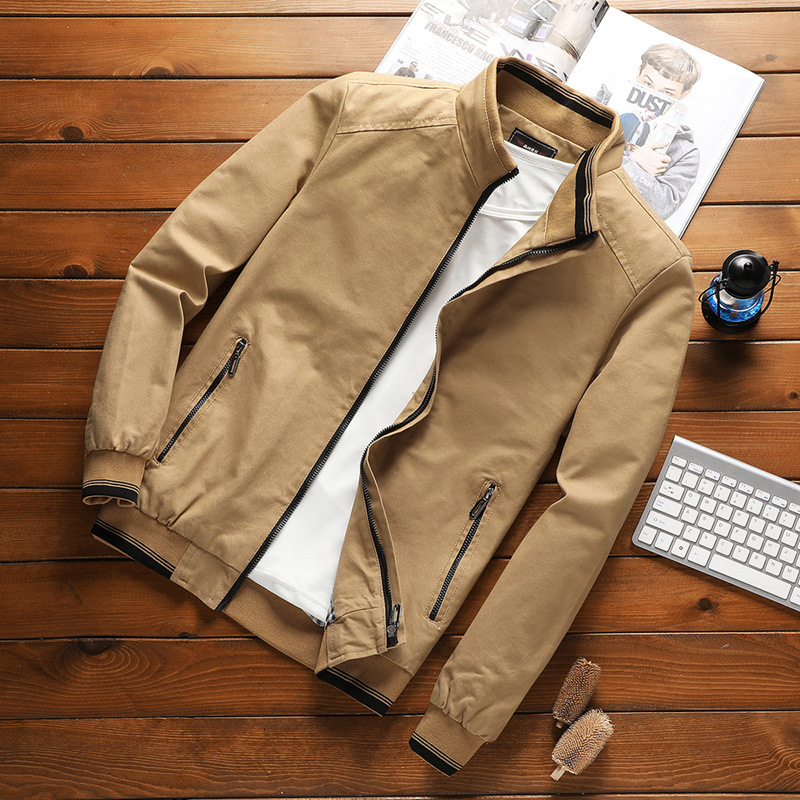 Mittleren alters arbeitskleidung herbst dünne stil jacke reife und stabile oberen casual frühling herren kleidung_voghion.com