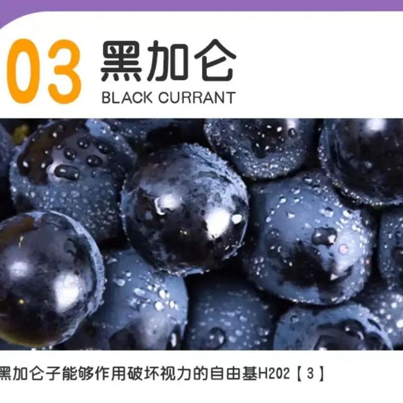 白云山花城蓝莓叶黄素黑加仑黑枸杞咀嚼片无蔗糖120粒/瓶现货模糊|undefined