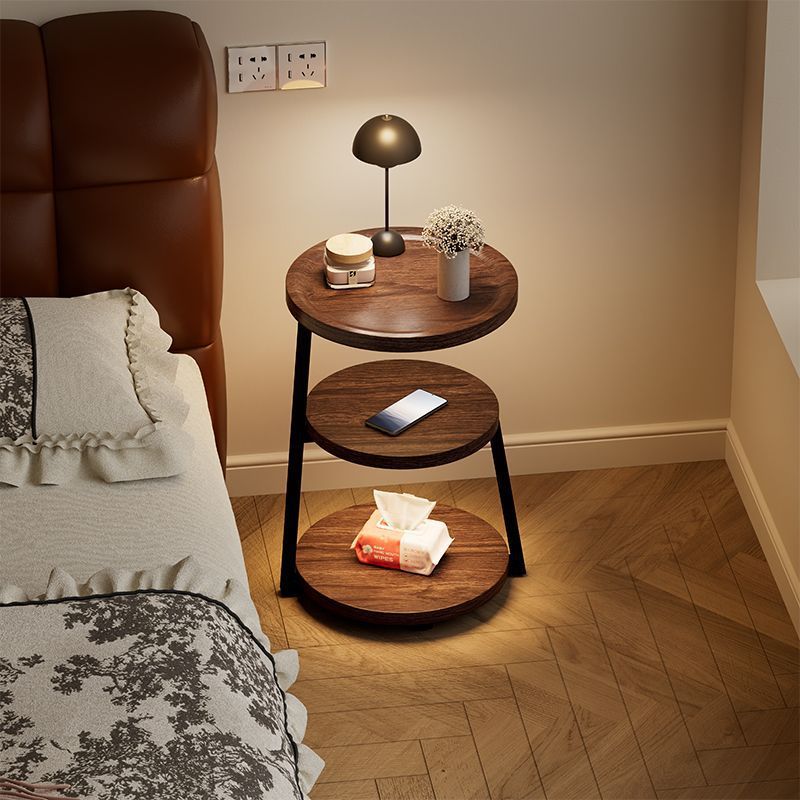 Bedroom Bedside Table Storage Rack Multi-Layer Sofa Side Table Coffee Table Living Room Household Round Side Table Corner Table