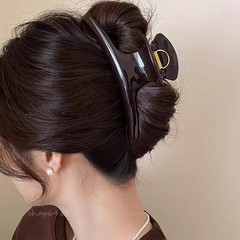 2025ネット赤爆金掴みクリップ新高級感髪掴み後頭部大ヘアクリップ髪飾りサメクリップ