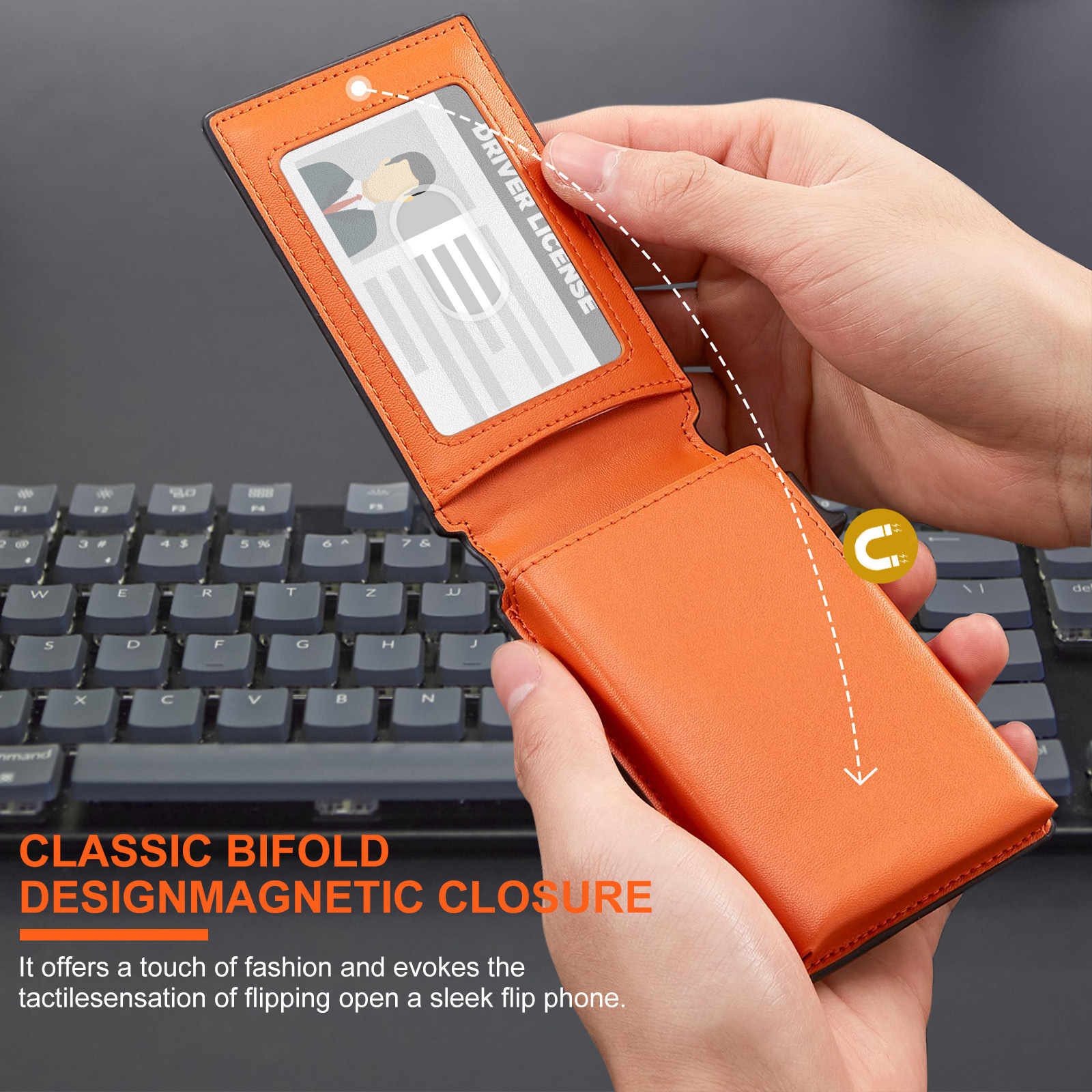 Airtag tarjetero solapa antiinfracción billetera para hombre cuero genuino billetera suave para hombre billetera transfronteriza personalización