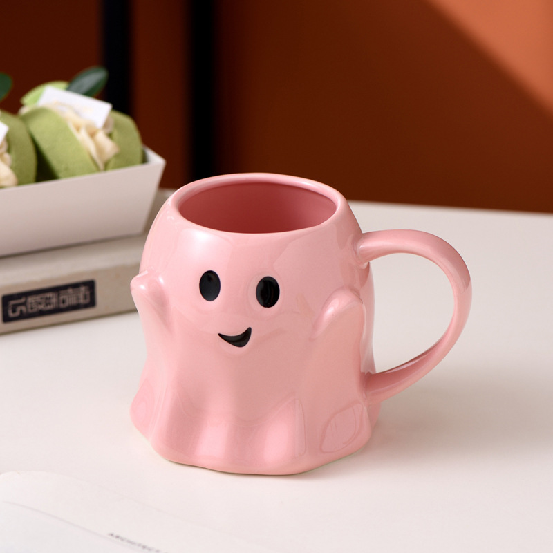 ハロウィーンプレゼントのアイデアは妖精陶磁器カップかわいい幽霊漫画マークカップ朝食カップを責める|undefined