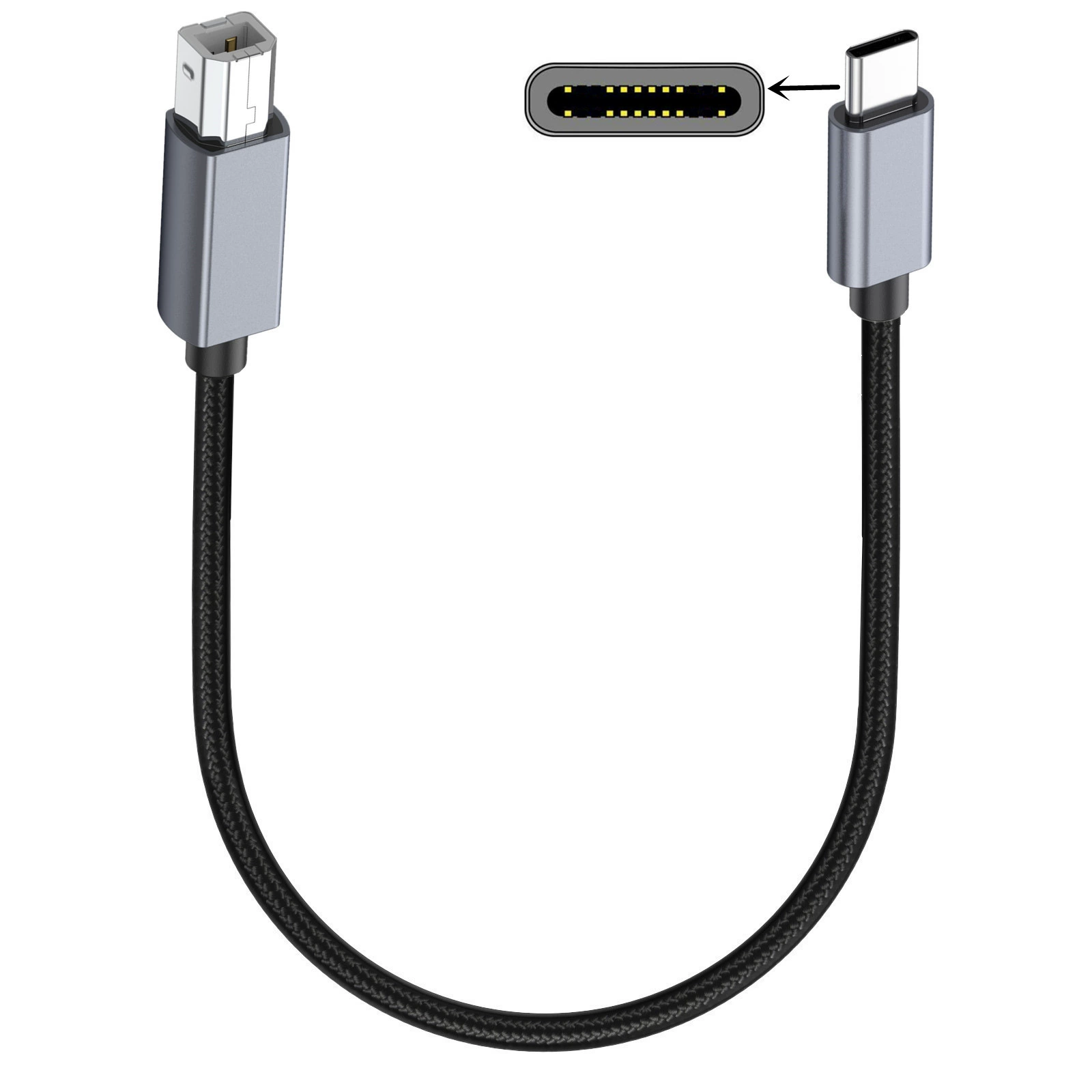 USB Type-C к BM печать клавиатура гитарный усилитель DAC конвертер и DJ контроллер