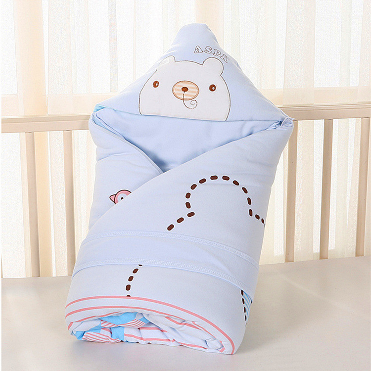 Baby Quilt Newborn Pure Cotton Coated Autumn and Winter Thickened Gallbladder-free Birth Room Swaddling Cloth Newborn Baby Supplies