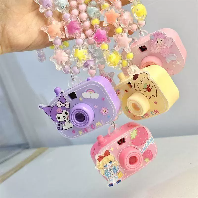 Детское ожерелье с проекционной камерой, детское ожерелье из бисера, ювелирные изделия, милая светящаяся игрушка для маленькой девочки, подарок на день рождения