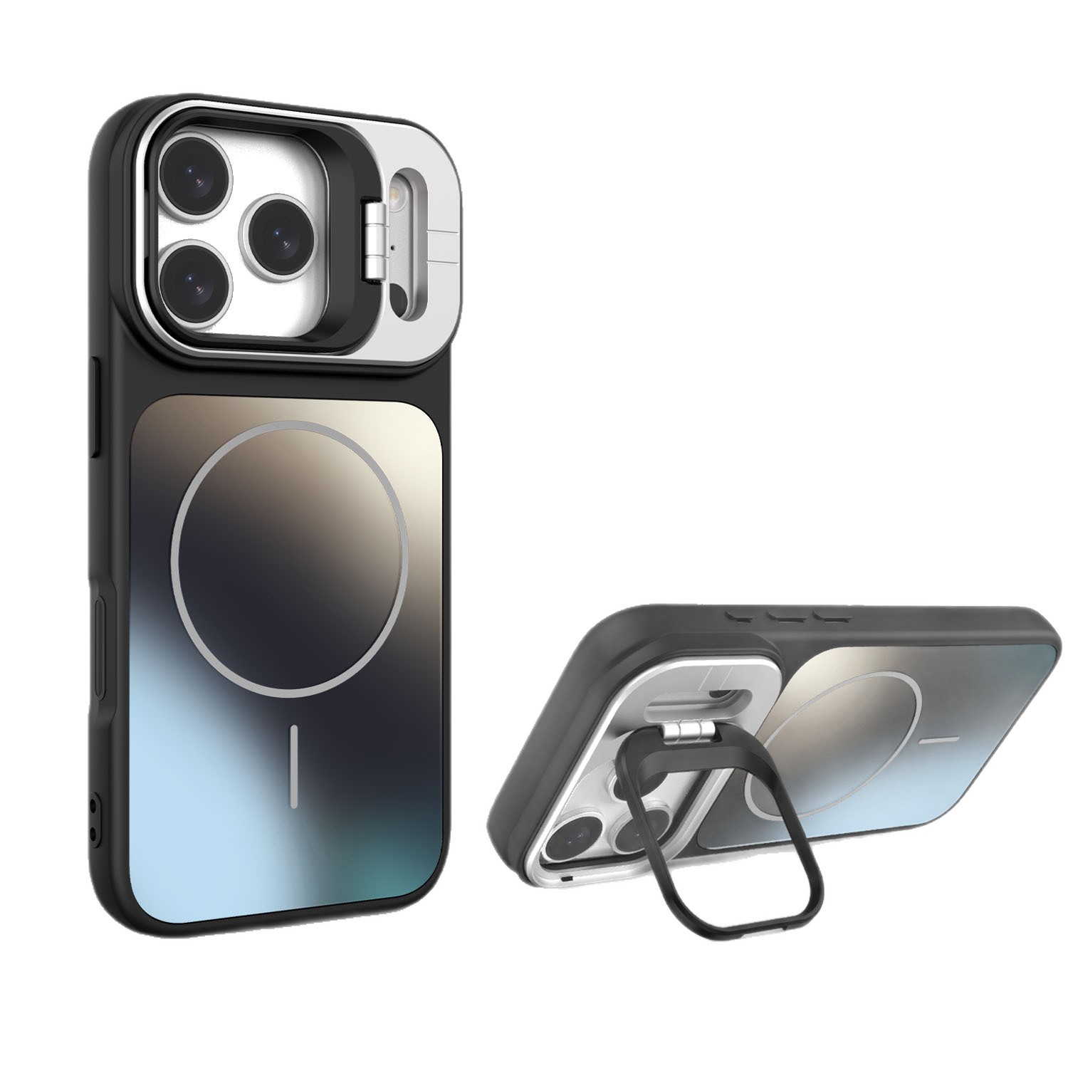 Nuevo soporte de lente de segundo 17 succión magnética esmerilada para iPhone 17 PROMAX teléfono móvil de manzana 16 cubierta
