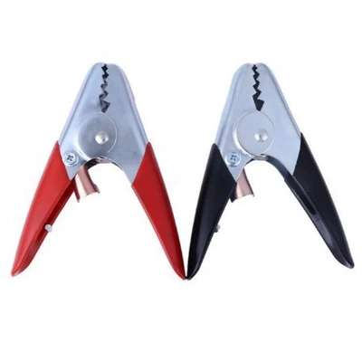 600A Thickened Iron Alligator Clips for Car Battery Jump-Starting, Heavy-Duty Grounding Clips, Large Welding Clips (Car on the line of fire)