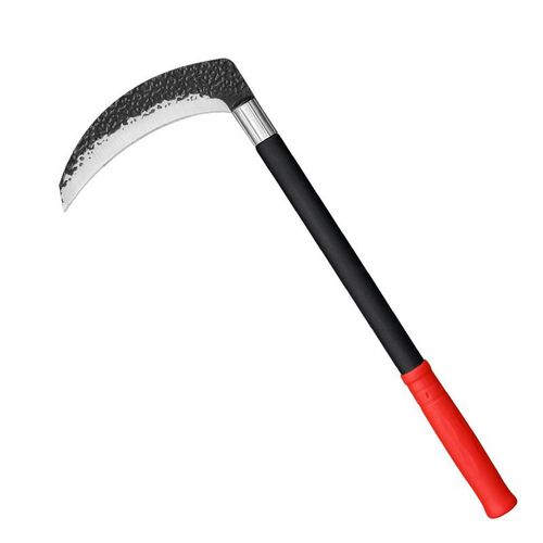 Crescent Moon Agricultural Grass Cutting Knife Corn Harvesting Wood Chopping Weeding Outdoor Farm Tool Grass Cutting Special Knife Long Handle Agricultural Scythe