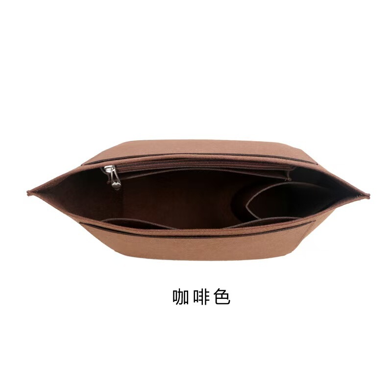 龍祥ブランドのフェルト製インナーバッグ、龍祥バッグ用フェルト製インナーバッグ、餃子型収納化粧ポーチインナー、ハンドバッグ用インナーを越境供給|undefined