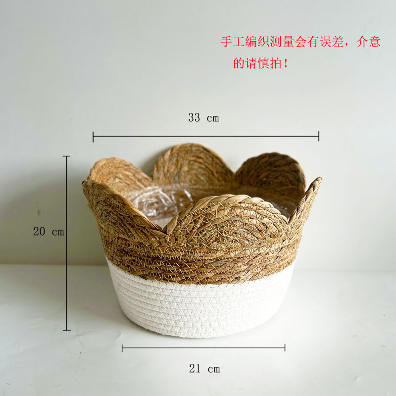 Funda Decorativa para Maceta de Hierba Hecho a Mano