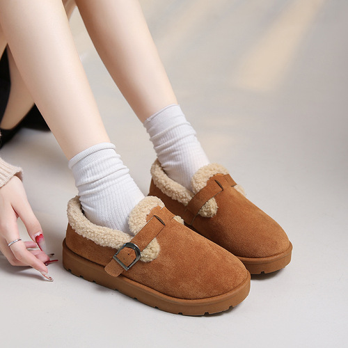 New Breken Winter Plush Shoes for Women, Retro Style, Thick Insole, Fleece Lined, Thick Snow Boots, Eu 36 Women's Shoes