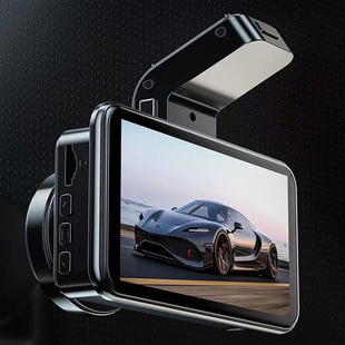 2023 new 4-inch touch driving recorder ultra-high-definition night vision stop car monitoring front and rear dual video