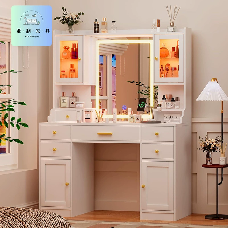 Трюмо Amazon, панель для мебели, экспортная торговля, простой бестселлер, туалетный столик для спальни со светом