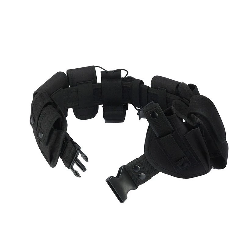 Tactics universal black nylon elastic sports travel waist belt