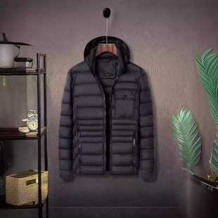 Factory direct cross-border high-quality cotton-padded jacket men's simple cotton-padded jacket leisure ribs cotton-padded jacket men's wholesale in autumn and winter