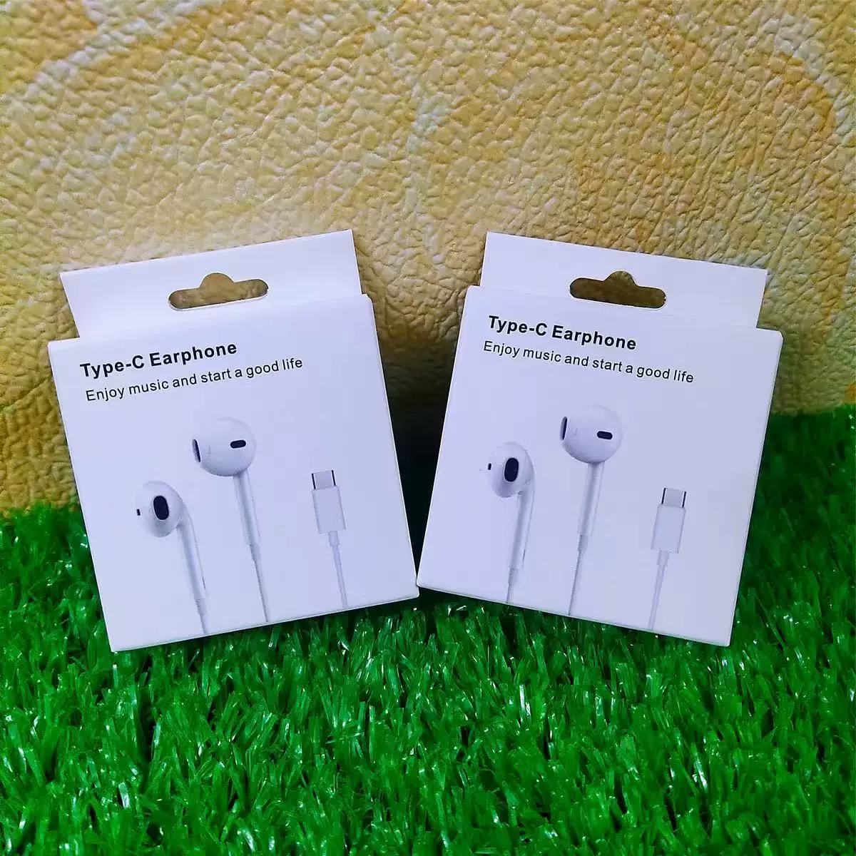 Earphones (Apple, Huawei compatible) — Bluetooth & wired, 3.5 mm / Type‑C options, wire control